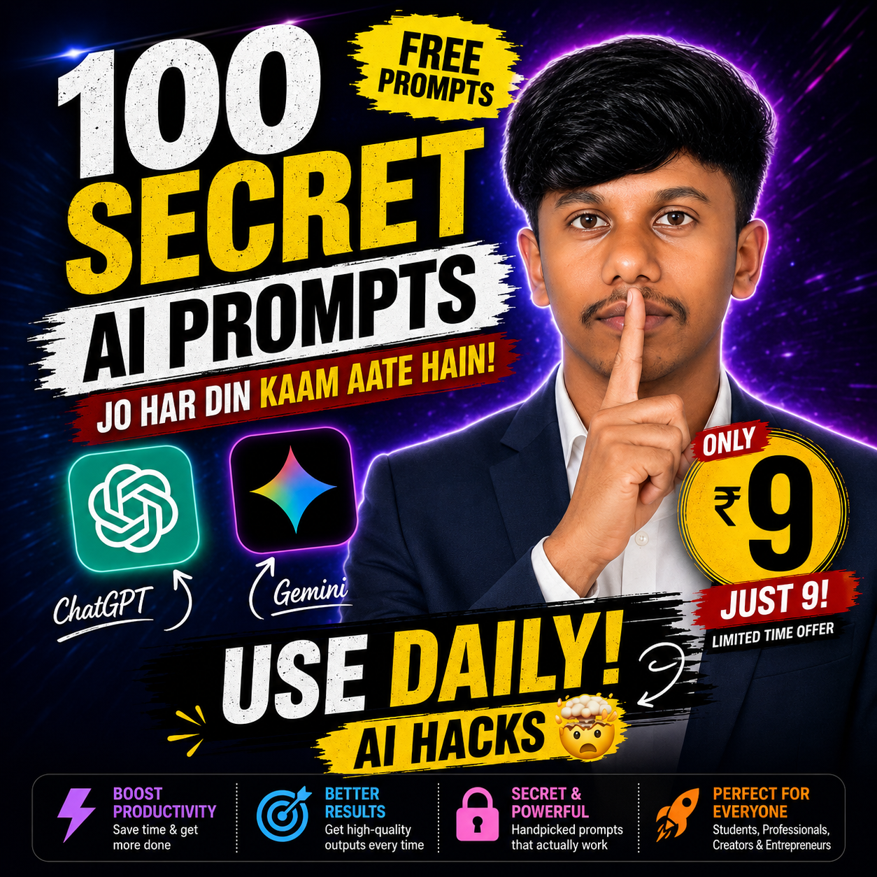 100+ Secret AI Prompts